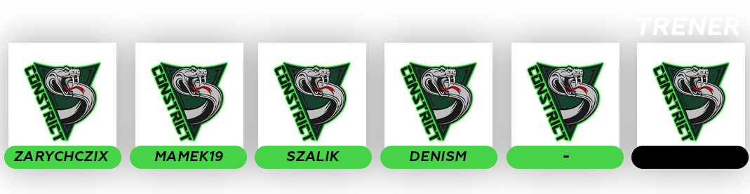Skład Constrict Gaming